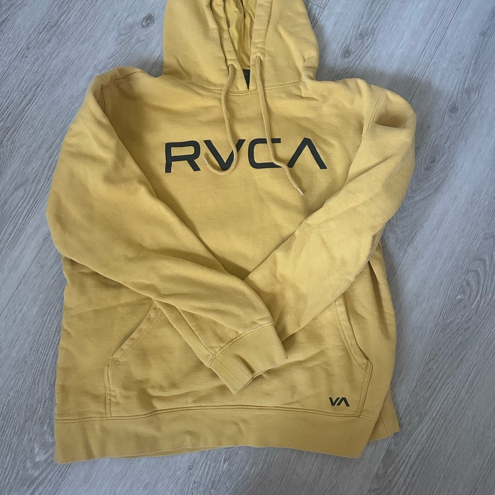 yellow rvca hoodie